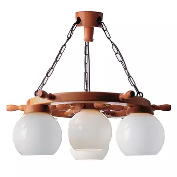 Подвесная люстра Zaklad Stolarski дуб 80 дуб (плафон N-23 - 4 шт.)