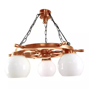 Подвесная люстра Zaklad Stolarski сосна 78 сосна (плафон N-23 - 3 шт.)