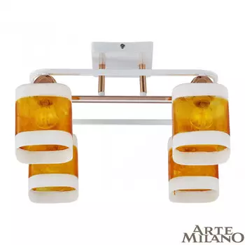 Потолочная люстра Arte Milano AMALFI 322008/4 WH+FG
