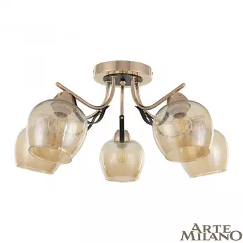 Потолочная люстра Arte Milano AMALFI 322306/5 FG+BK