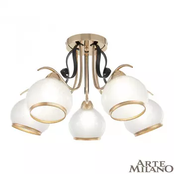 Потолочная люстра Arte Milano AMALFI 323306/5 FG+BK
