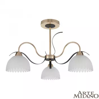 Потолочная люстра Arte Milano Napoli 327306/3 FG+BK