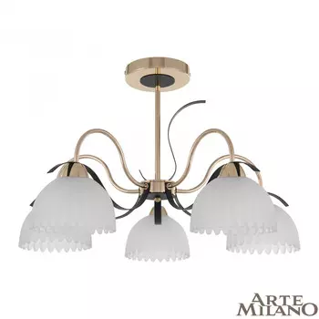 Потолочная люстра Arte Milano Napoli 327306/5 FG+BK