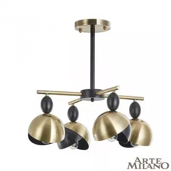 Потолочная люстра Arte Milano Neapolis71307 271307/4 BK/GD