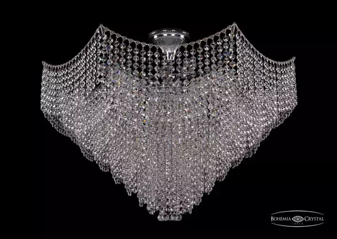 Потолочная хрустальная люстра Bohemia 7707 77071/77 Ni