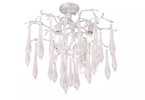Потолочная люстра Crystal Lux Reina REINA PL5 D600 SILVER PATINA