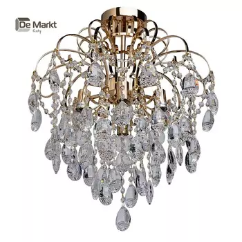 Потолочная хрустальная люстра De Markt Бриз 464017006