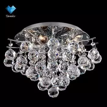 Потолочная люстра Eurosvet 10020 10020/6 хром/прозрачный хрусталь Strotski