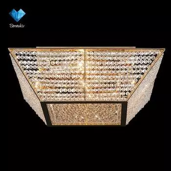 Потолочная люстра Eurosvet 10034 10034/5 золото/прозрачный хрусталь Strotski