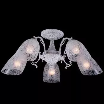 Потолочная люстра Eurosvet 22010 22010/5 белый с золотом