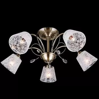 Потолочная люстра Eurosvet 30015 30015/5 античная бронза