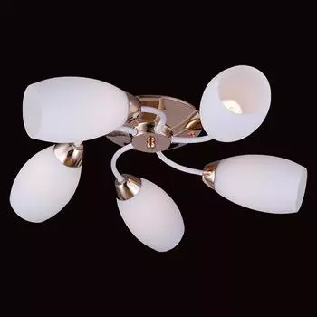 Потолочная люстра Eurosvet 30034 30034/5 золото/белый