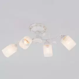 Потолочная люстра Eurosvet Francisco 30053/4 белый с золотом