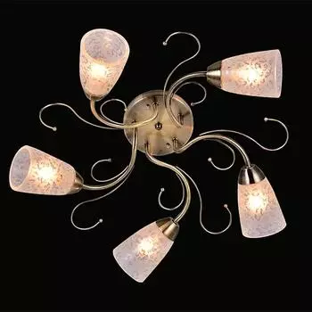 Потолочная люстра Eurosvet 30057 30057/5 античная бронза