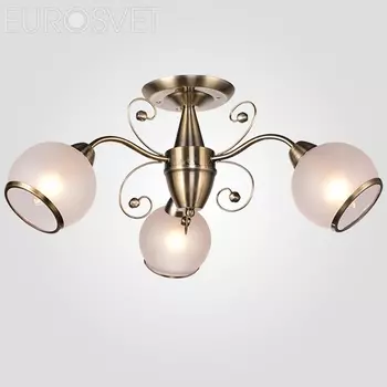 Потолочная люстра Eurosvet 30072 30072/3 античная бронза