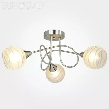 Потолочная люстра Eurosvet 30091 30091/3 сатин-никель