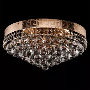 Потолочная люстра Eurosvet 3169 3169/7 золото/прозрачный хрусталь Strotski