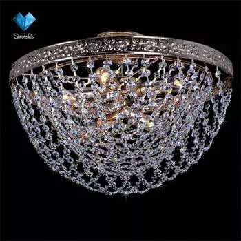 Потолочная люстра Eurosvet 3172 3172/6 золото/прозрачный хрусталь Strotski