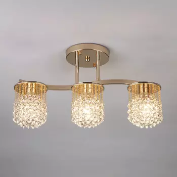 Потолочная люстра Eurosvet 3222 3222/3 золото Strotski