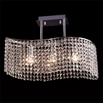 Потолочная люстра Eurosvet 3223 3223/3 хром/прозрачный хрусталь