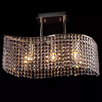 Потолочная люстра Eurosvet 3223 3223/3 золото/прозрачный хрусталь