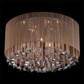 Потолочная люстра Eurosvet 3292 3292/7 хром/прозрачный хрусталь Strotski