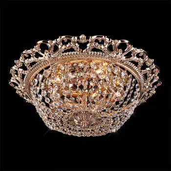 Потолочная люстра Eurosvet 3298 3298/5 золото/прозрачный хрусталь Strotski