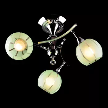 Потолочная люстра Eurosvet 3353,3457 3353/3 хром/зеленый