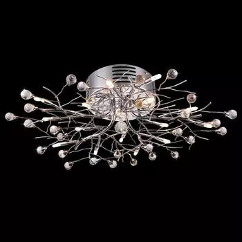 Потолочная люстра Eurosvet 5485 5485/15 хром/зеленый+синий+голубой