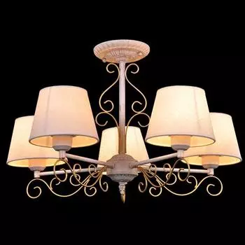 Потолочная люстра Eurosvet 70012 70012/5 белый с золотом