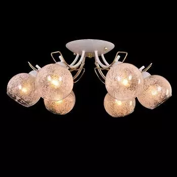 Потолочная люстра Eurosvet 70013 70013/6 белый с золотом