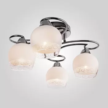 Потолочная люстра Eurosvet 70032 70032/4 чёрный жемчуг