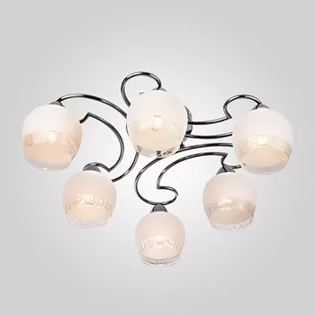 Потолочная люстра Eurosvet 70032 70032/6 чёрный жемчуг