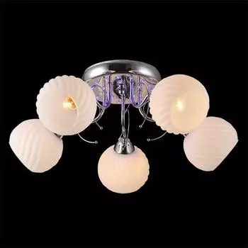 Потолочная люстра Eurosvet 70207/5 хром/синий+красный+фиолетовый