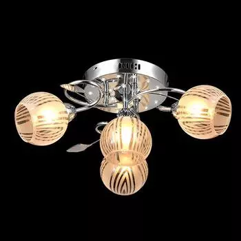 Потолочная люстра Eurosvet 70215 70215/4 хром/белый