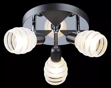 Потолочная люстра Eurosvet 72804 72803/3 хром/венге