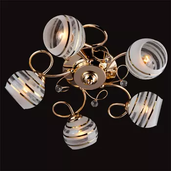 Потолочная люстра Eurosvet 9134 9134/5 золото/белый