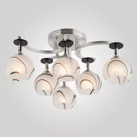 Потолочная люстра Eurosvet Polo 9643/6 алюминий/белый