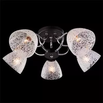 Потолочная люстра Eurosvet 9658 9658/5 хром/венге