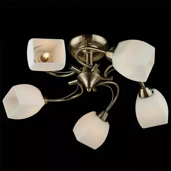 Потолочная люстра Eurosvet 9695 9695/5 античная бронза