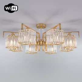 Потолочная люстра Eurosvet April 10126/8 золото/прозрачный хрусталь St