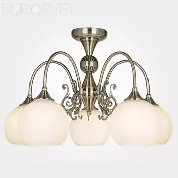 Потолочная люстра Eurosvet Ария 60052/5 античная бронза