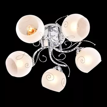 Потолочная люстра Eurosvet Барбара 30096/5 хром