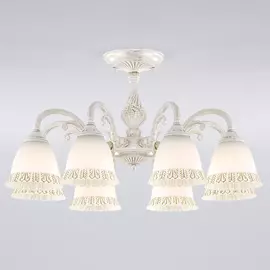 Потолочная люстра Eurosvet Campina 60107/8 белый с золотом