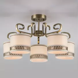 Потолочная люстра Eurosvet Frangia 60086/5 античная бронза