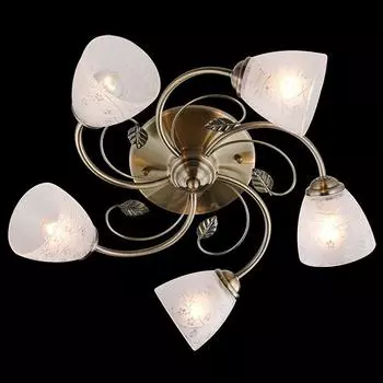 Потолочная люстра Eurosvet Гармония 30085/5 античная бронза