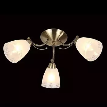 Потолочная люстра Eurosvet Эмма 30080/3 античная бронза