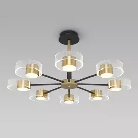 Потолочная люстра Eurosvet Jet 90244/8 черный/золото