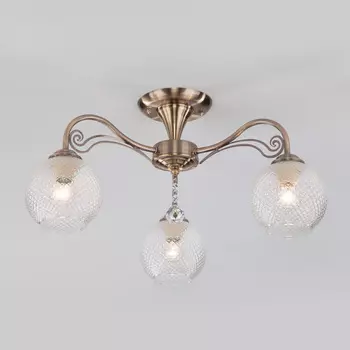 Потолочная люстра Eurosvet Kristin 30139/3 античная бронза