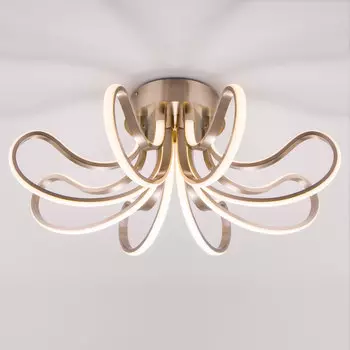 Потолочная светодиодная люстра Lilium Eurosvet 90079/8 сатин-никель